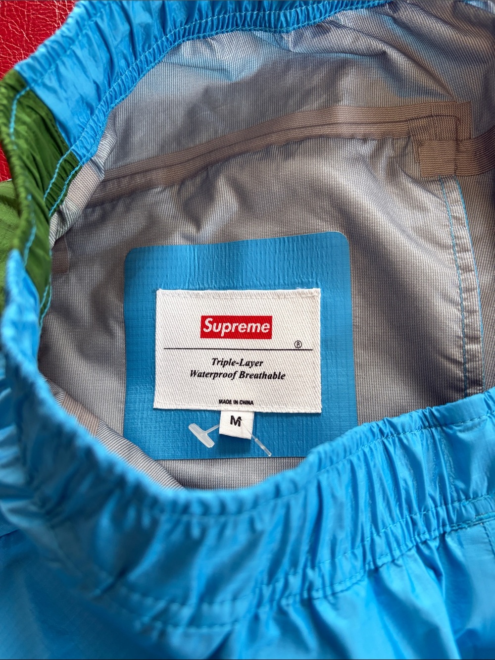 Supreme Turquoise Tape Seam Pants from their 2019 collection - Picture 8 of 8